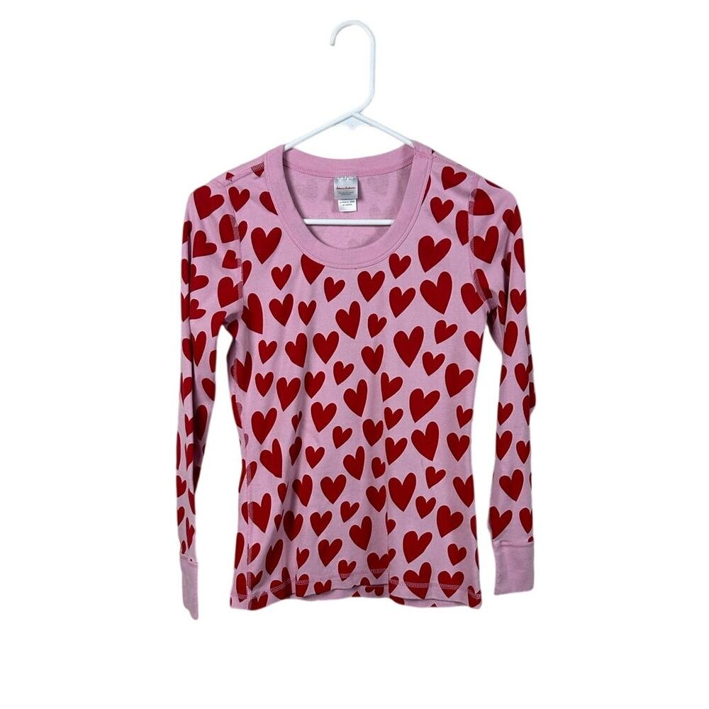 Hanna Andersson Hearts Women’s Pajama Top size S
